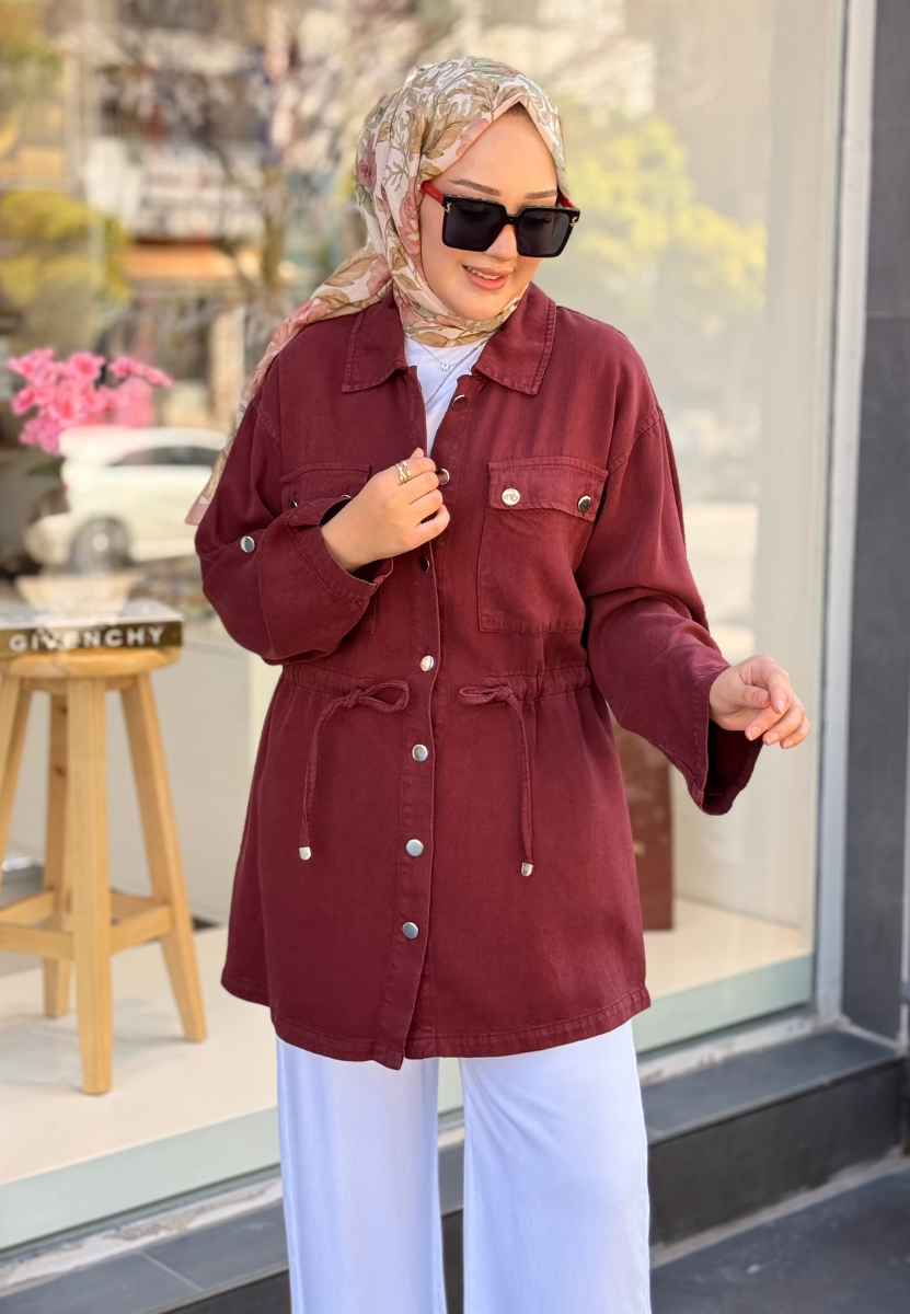 Bordo Sena Ceket