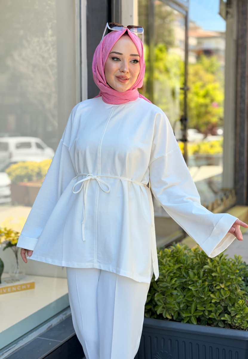 Ekru Basic Sweat