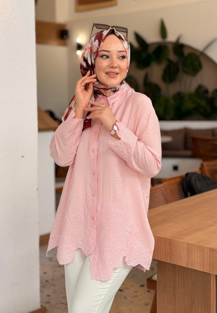 Elif Uçuk Pembe Gömlek