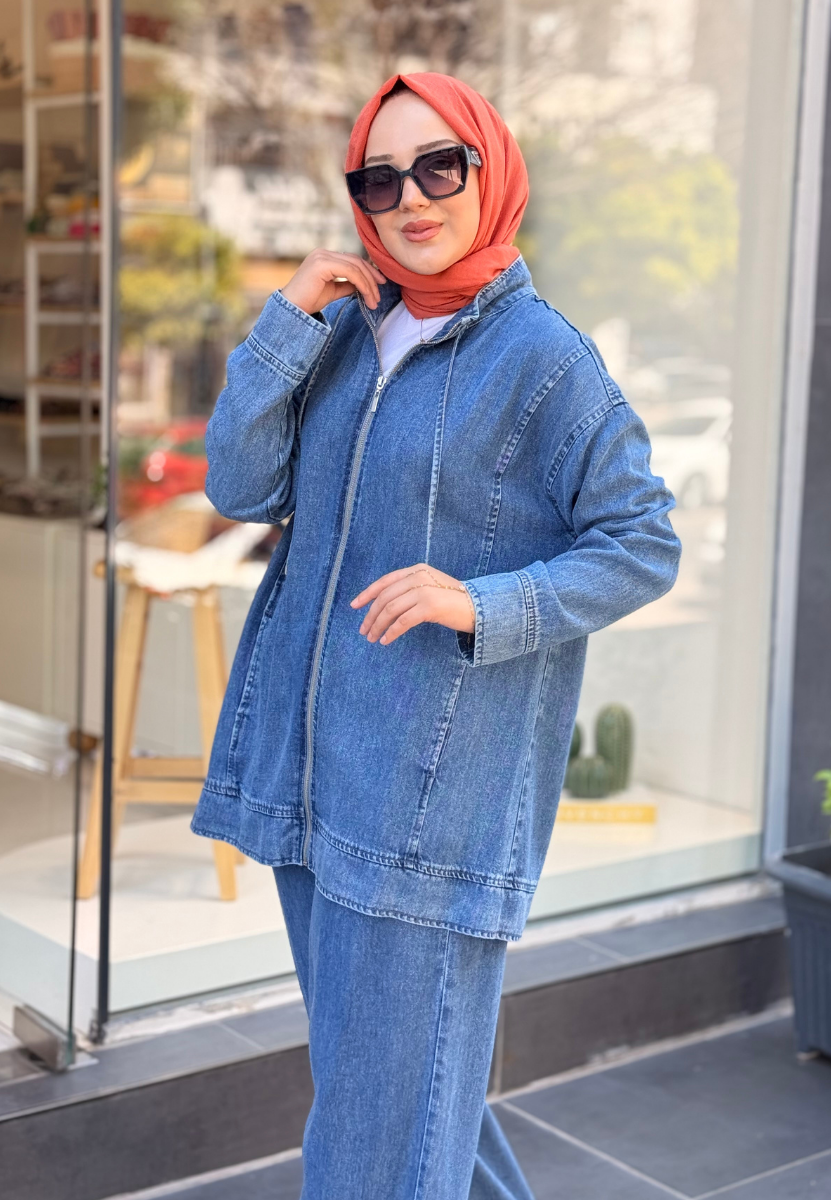 Ezgi Kot Mavi Tensel Takım