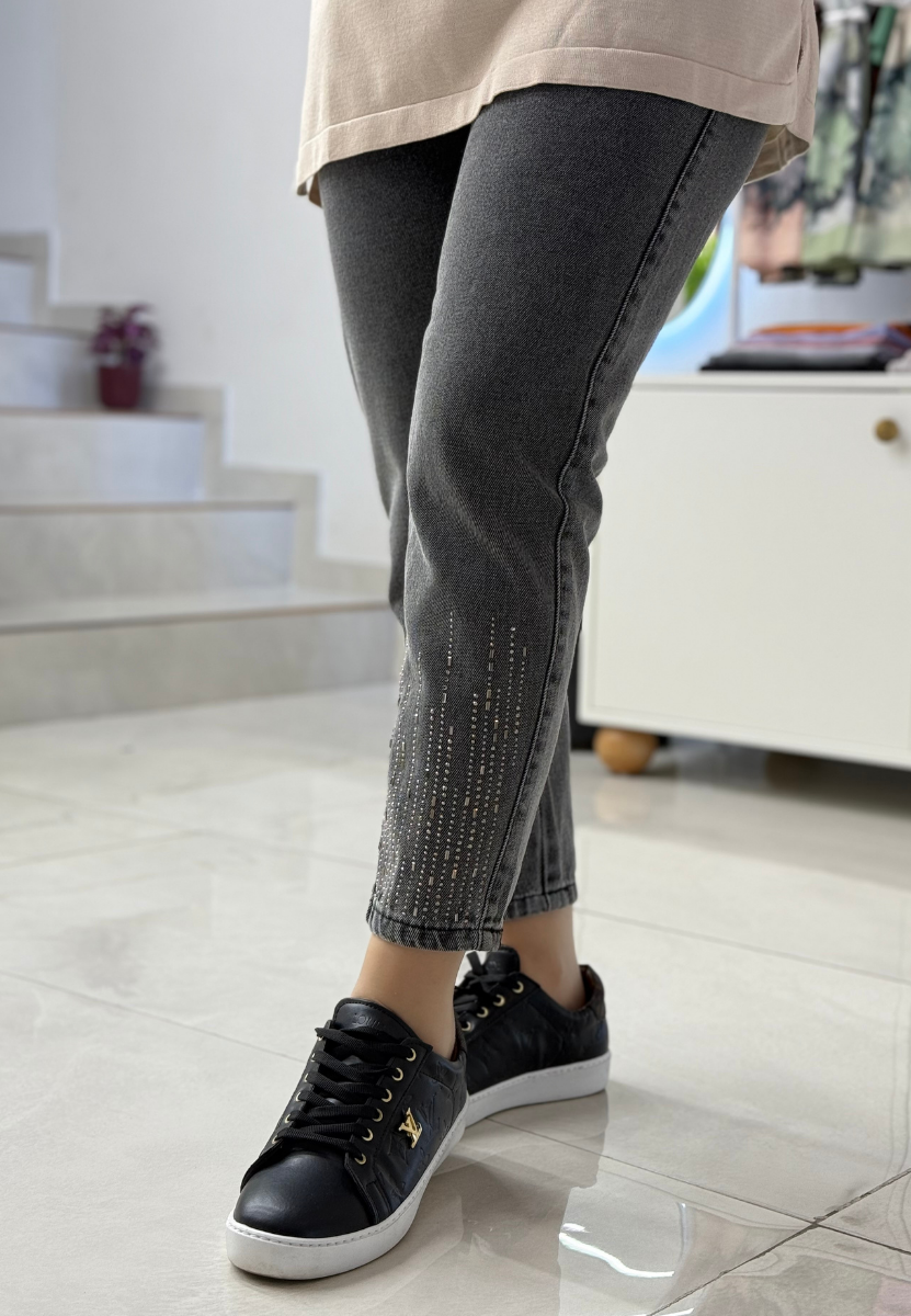 Füme Ön Taşlı Denim 
