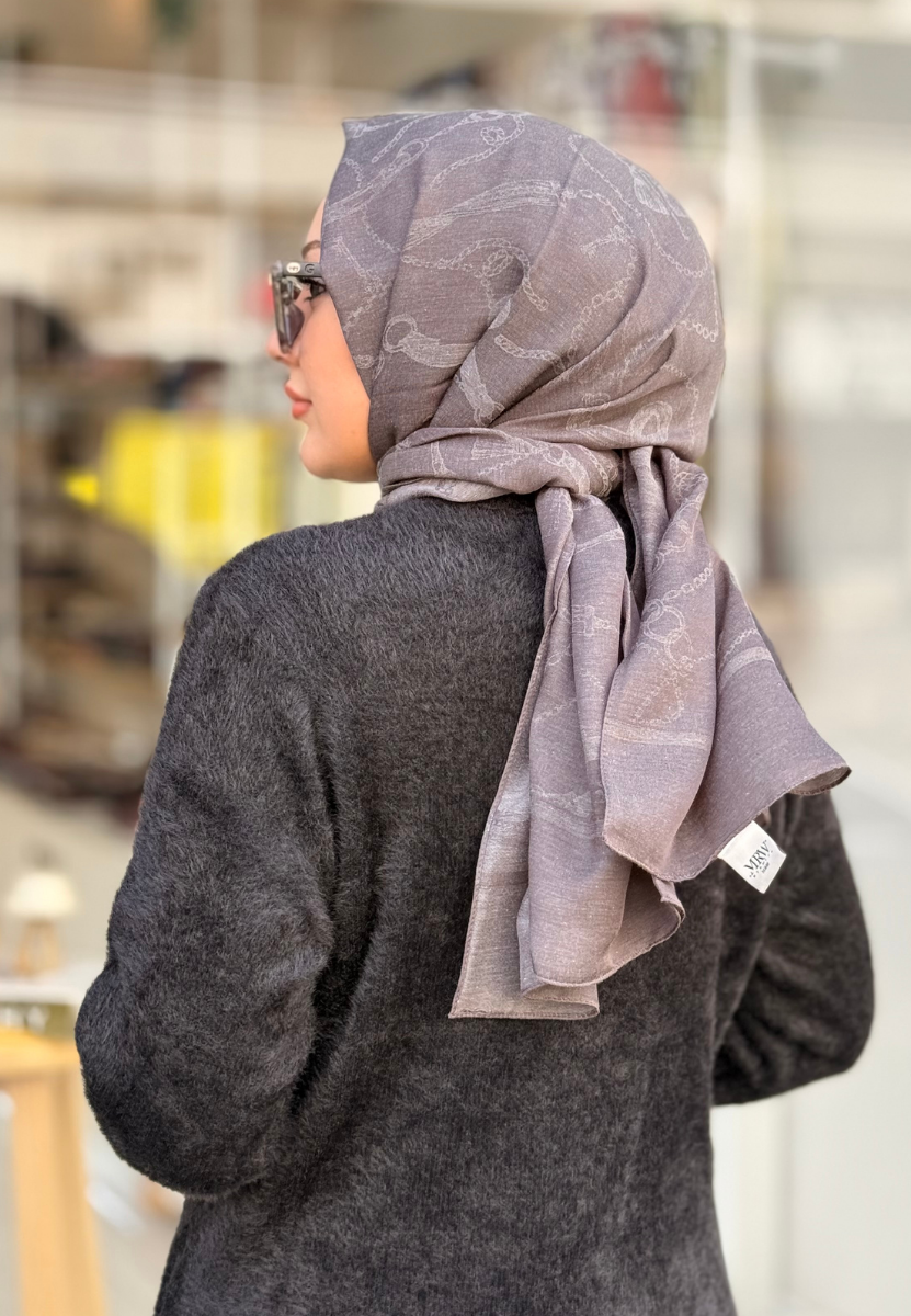 Gri Lavia Şal 