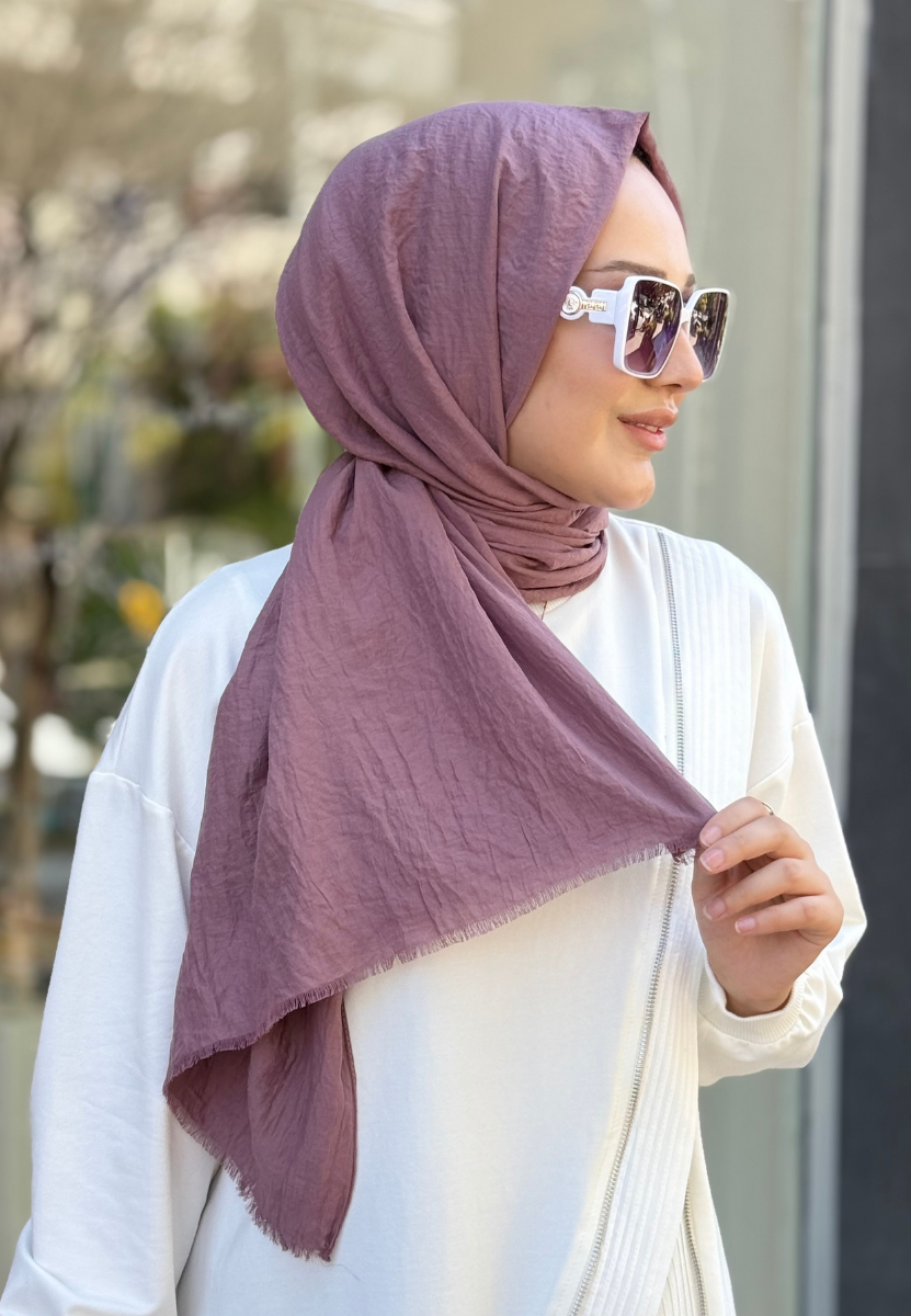 Gül Kurusu Soft Bambu Şal 