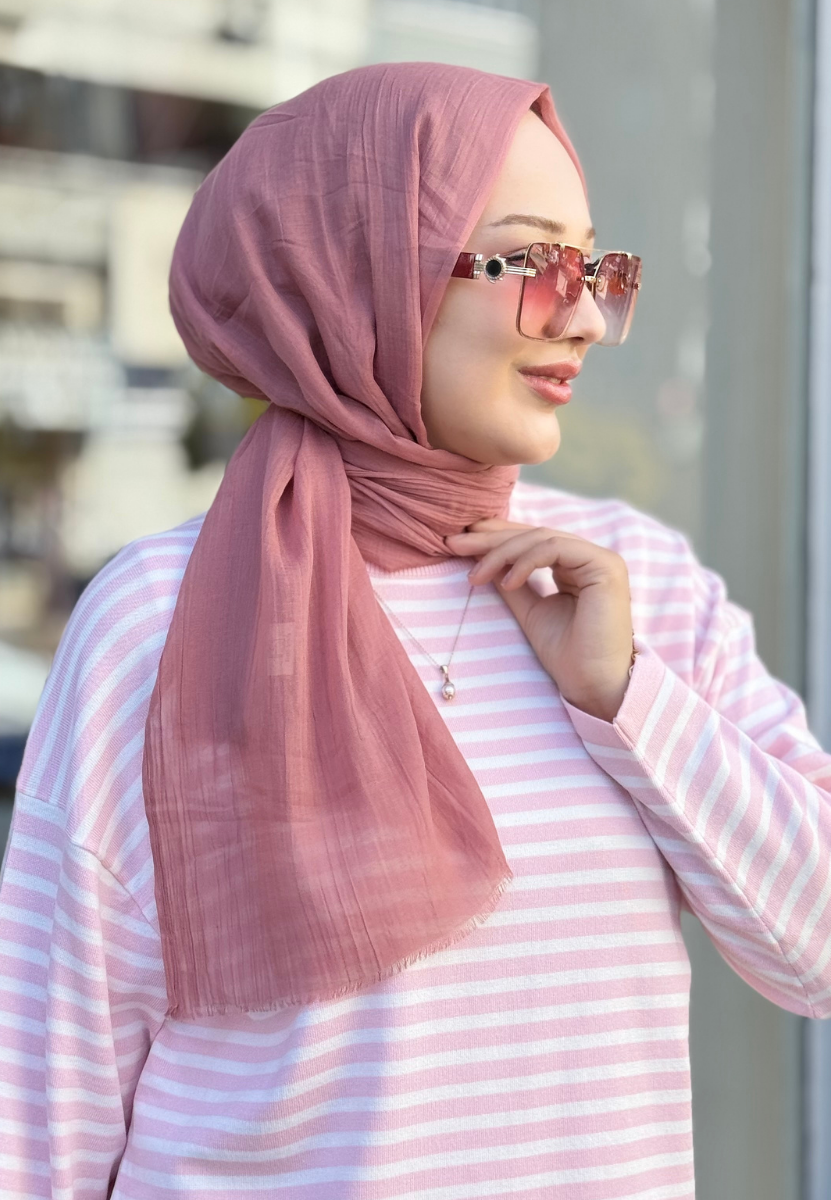 Gül Pembe Dubai Premium Şal