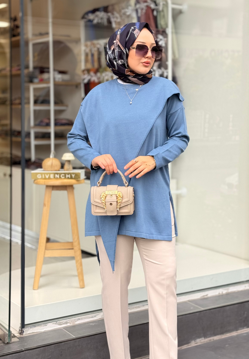 İndigo Doha Triko Tunik