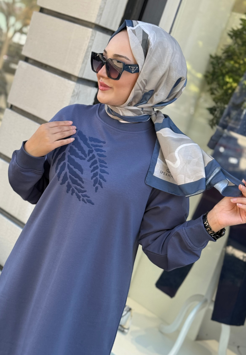 İndigo Sarmaşık Sweat