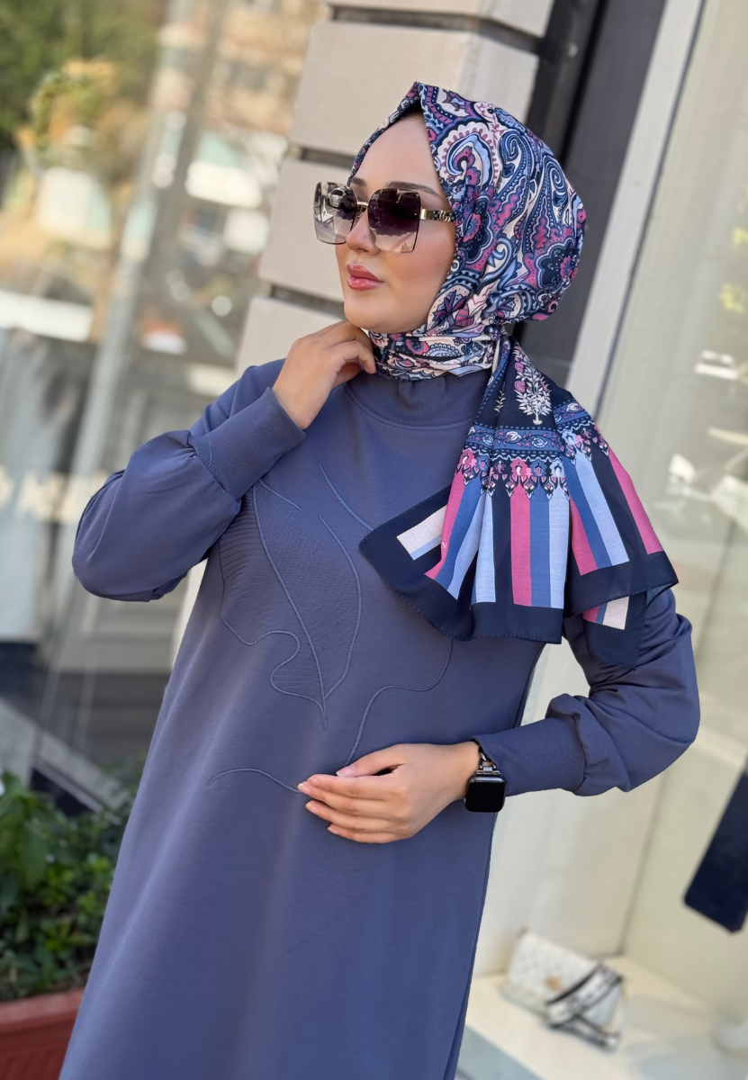 İndigo Yaprak Sweat