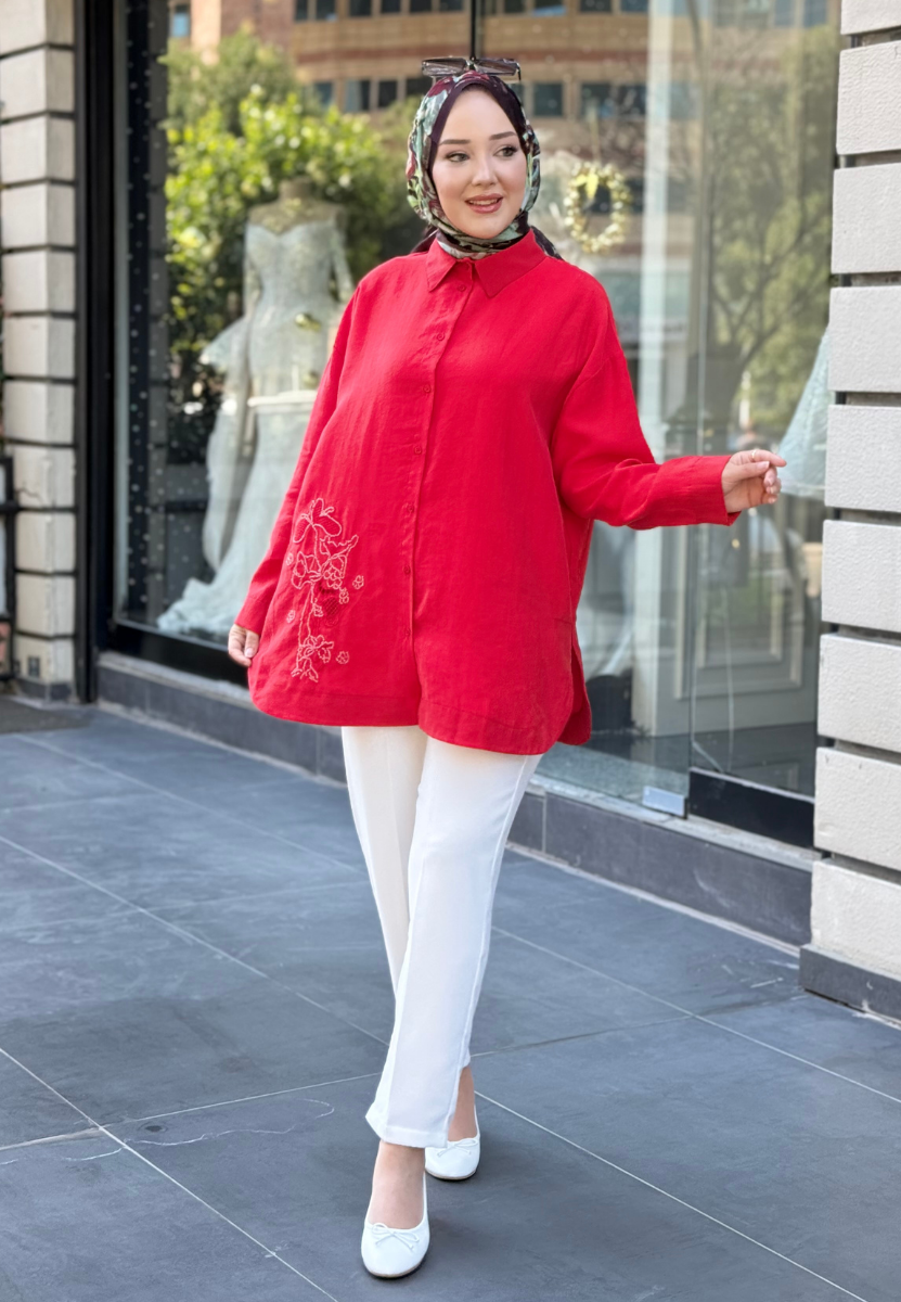 Kırmızı İsra Gömlek