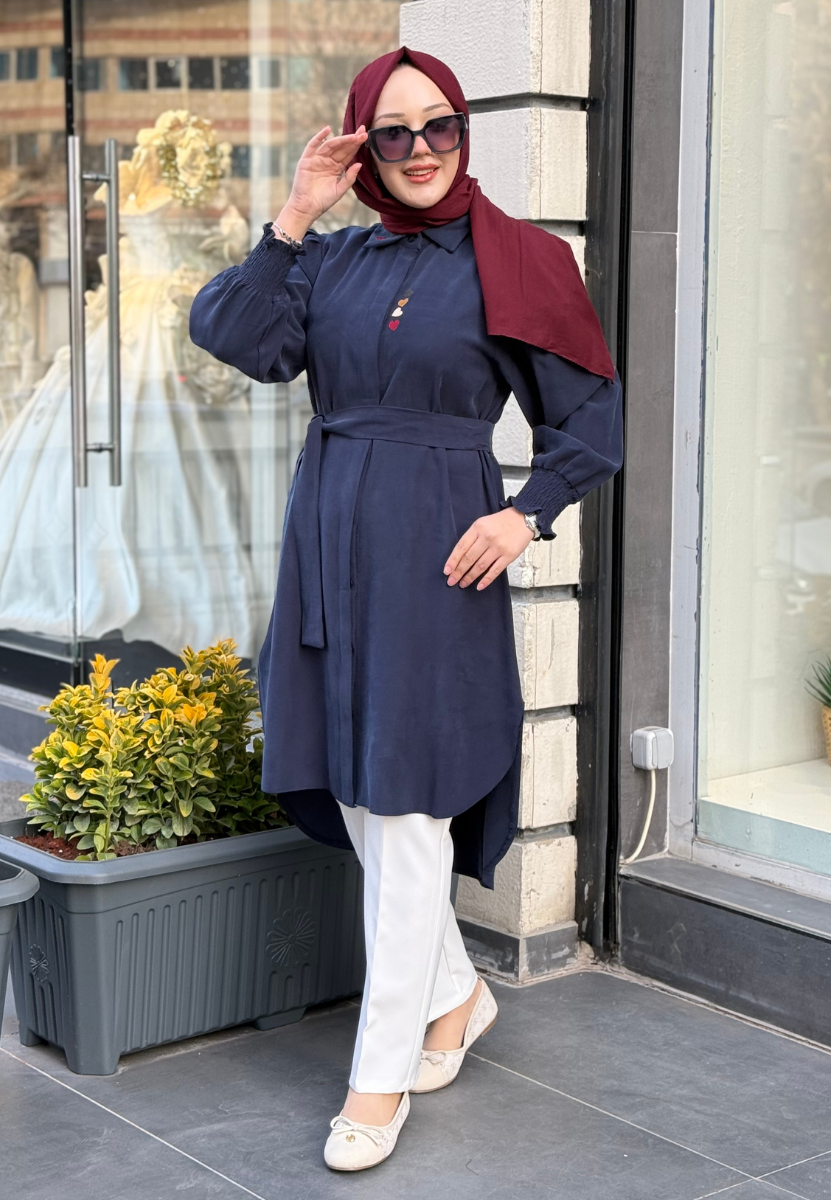 Lacivert Lovely Tunik
