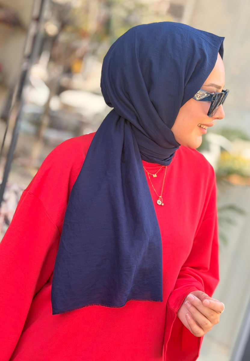 Lacivert  Soft Bambu Şal 