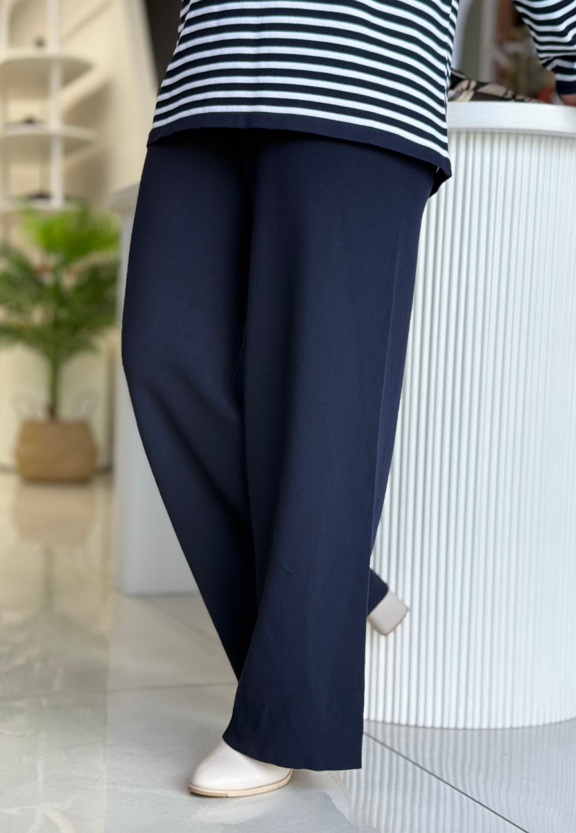 Lacivert Triko Pantolon