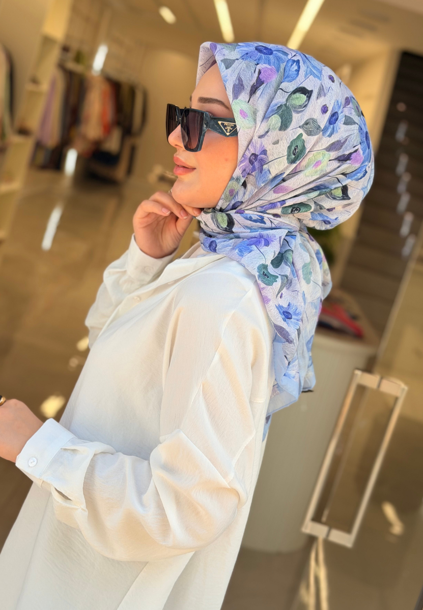 Lila Floren Soft Eşarp
