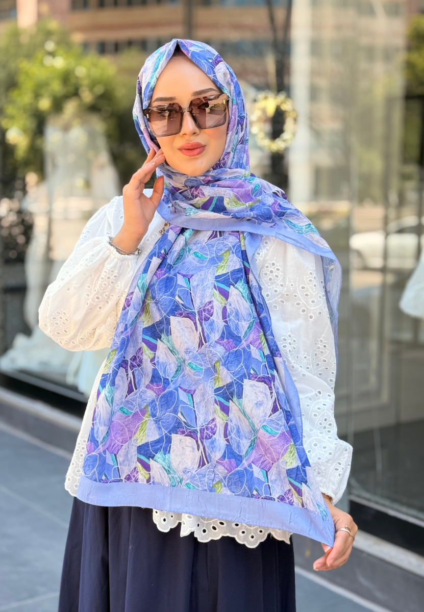 Lila Spring Kraş Şal