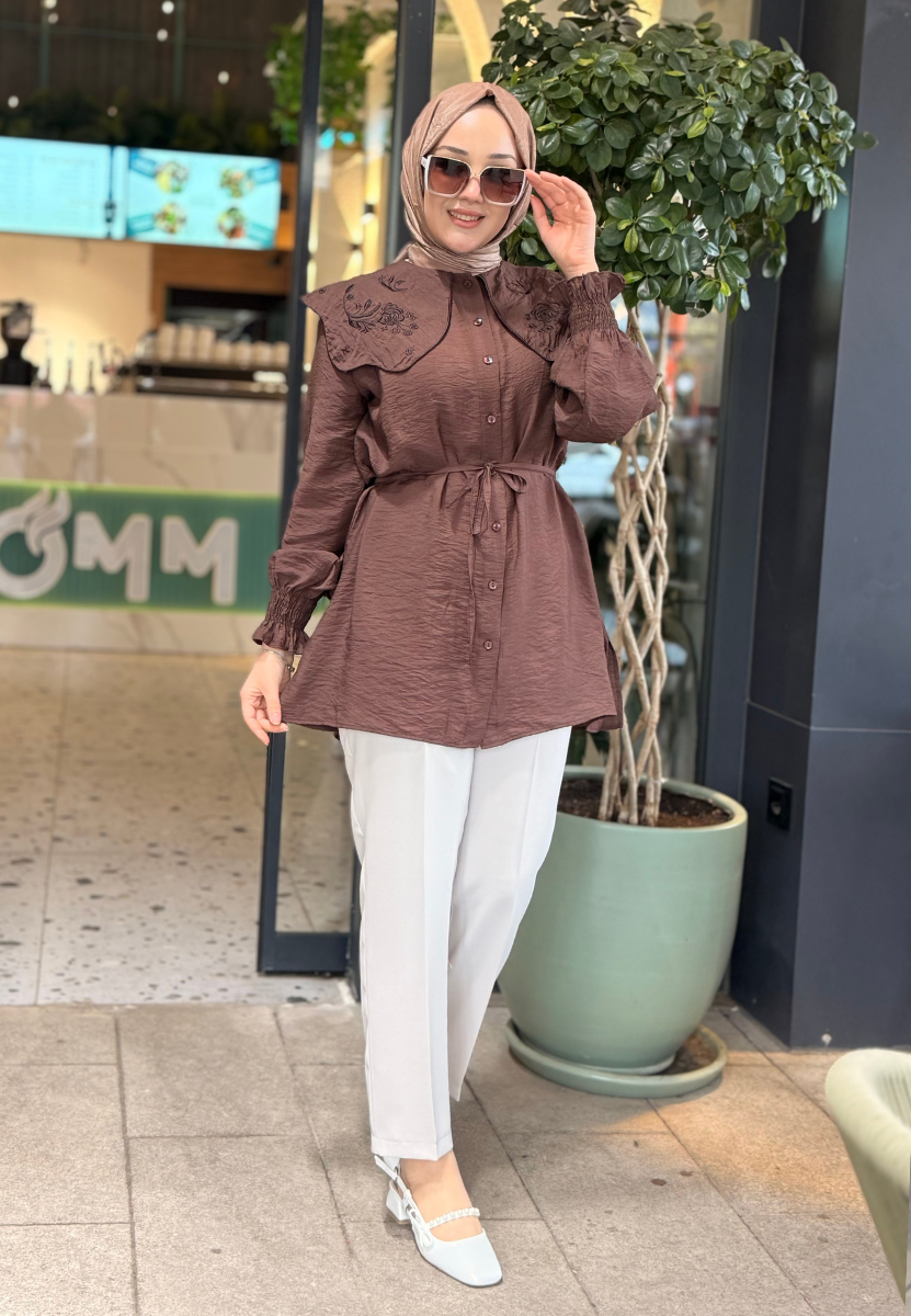 Manolya Acı Kahve Gömlek