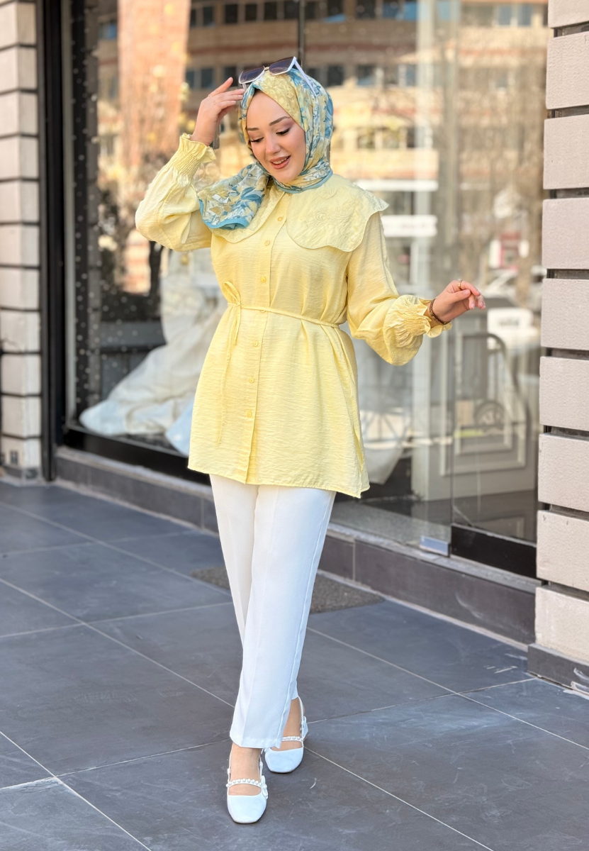 Manolya Sarı Gömlek
