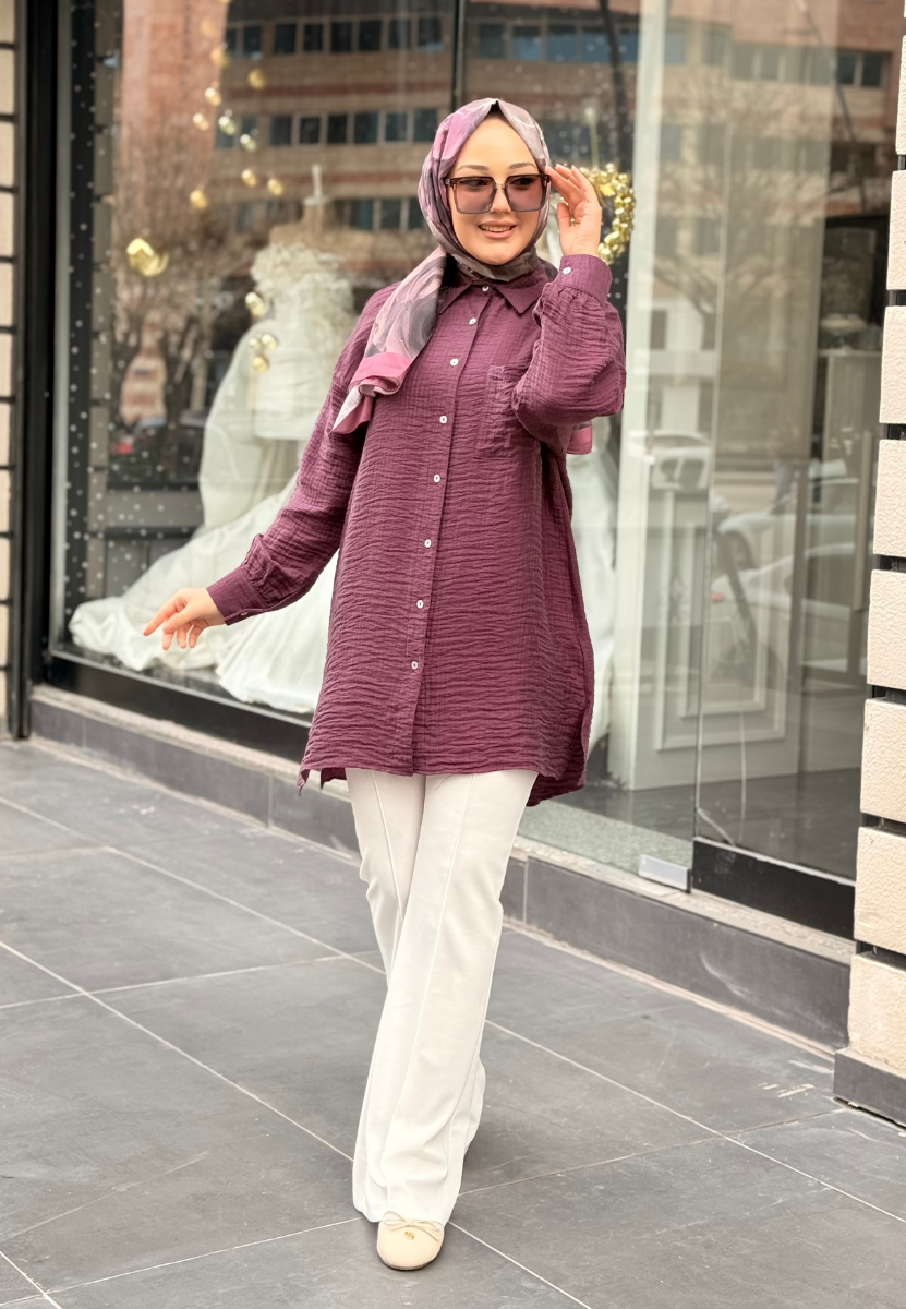 Mürdüm Ceylin Gömlek