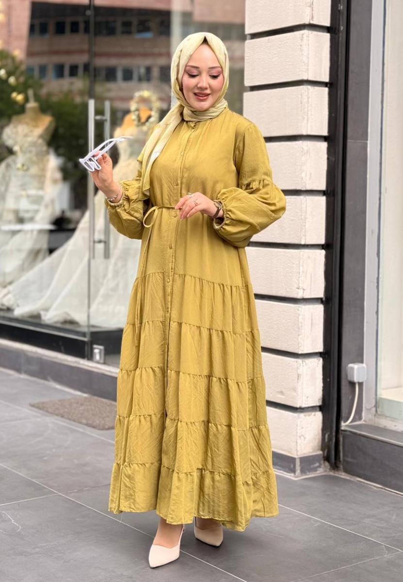 Olive Robalı Elbise
