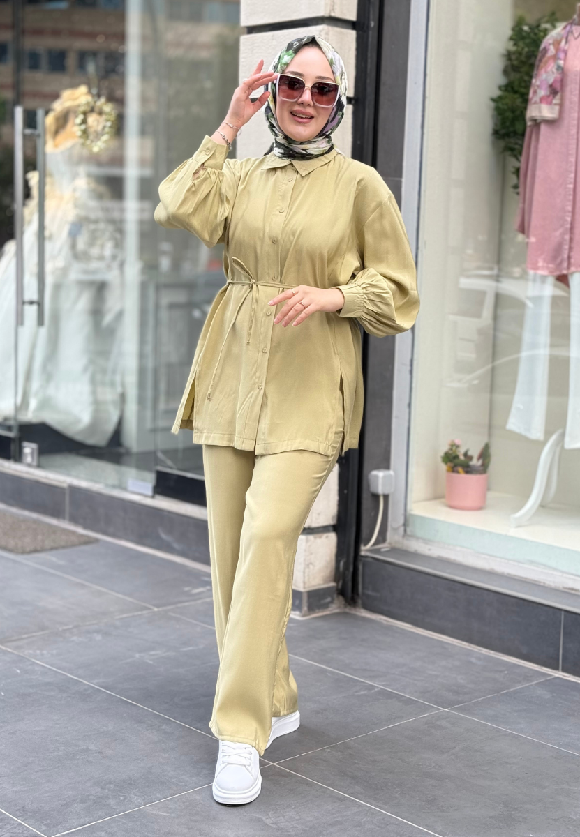 Olive Yırtmaç Detaylı Takım