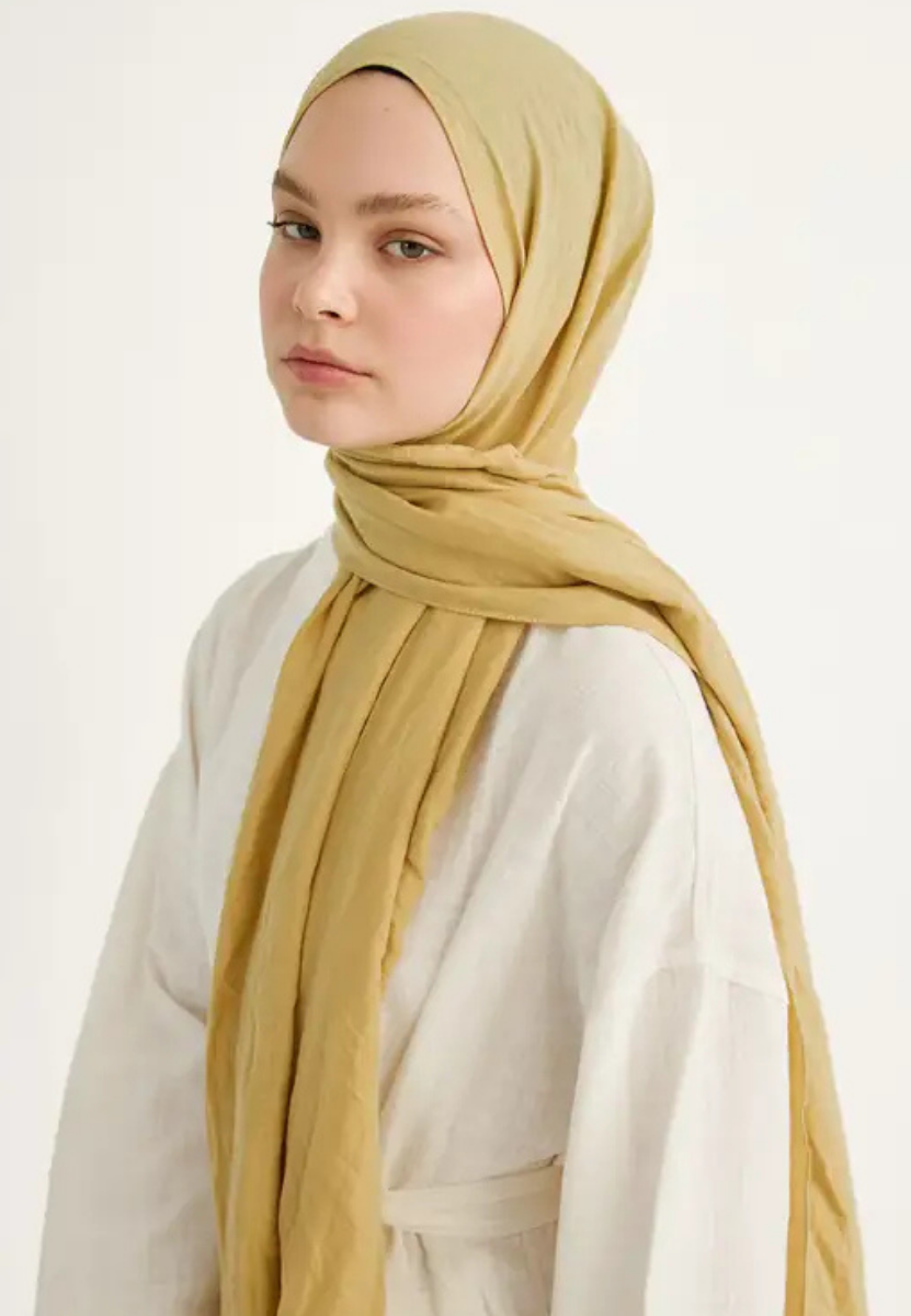Pamuk Kraş Şal Soft Amber
