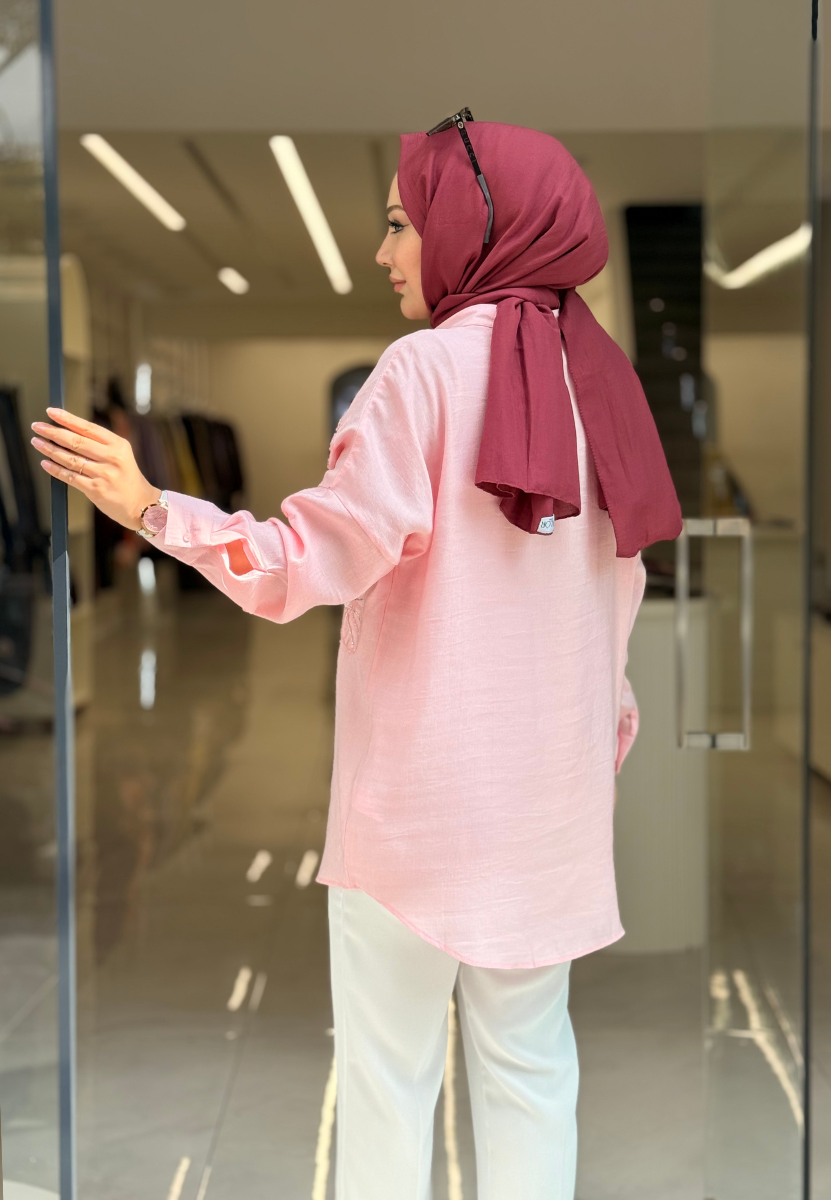 Pembe Esila Gömlek