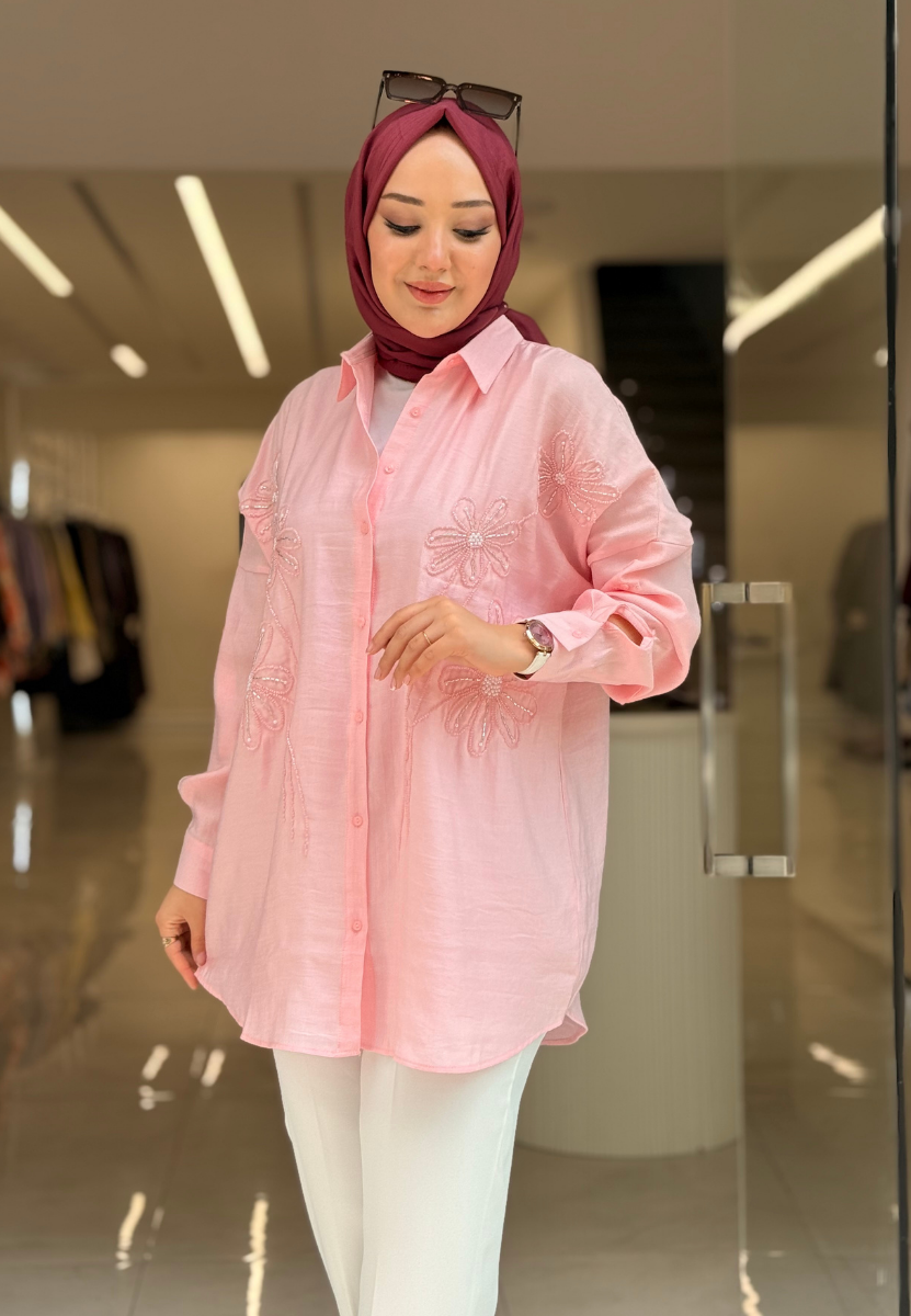 Pembe Esila Gömlek