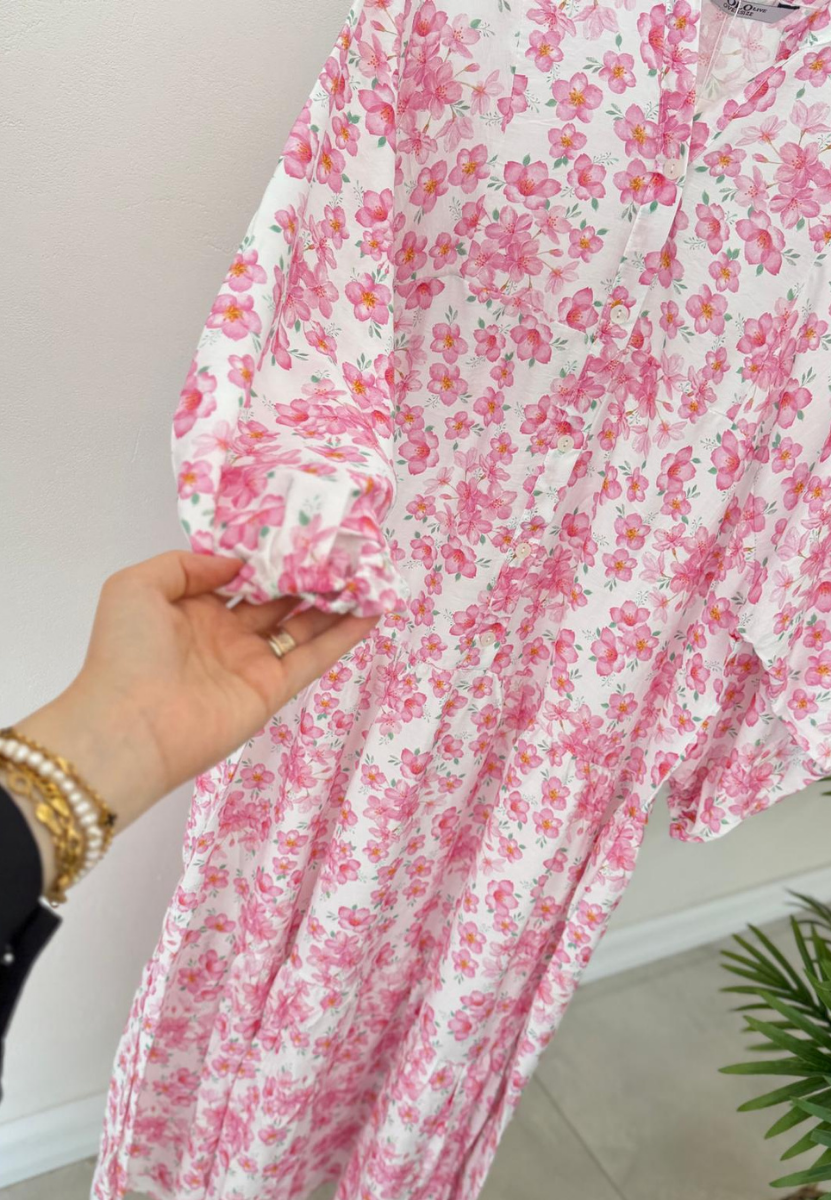 Pembe Papatya Elbise
