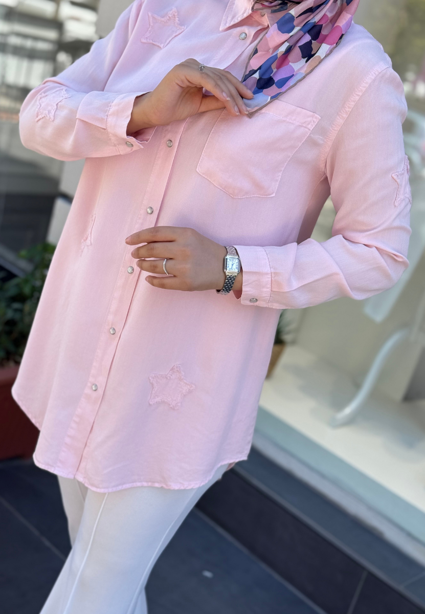 Pembe Yıldız Tensel Gömlek