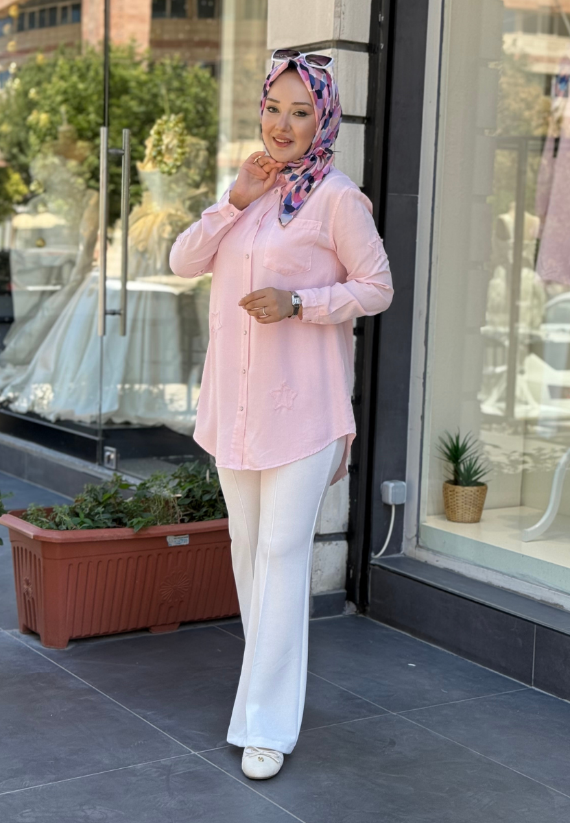 Pembe Yıldız Tensel Gömlek