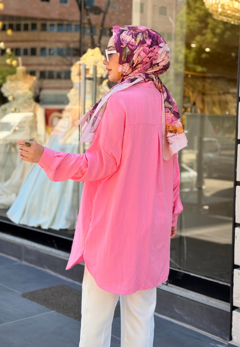 Şeker Pembe Damla Gömlek