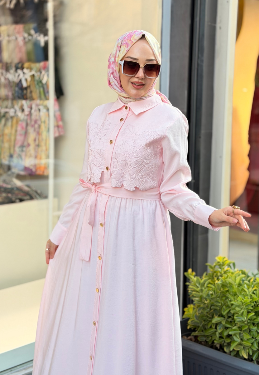 Şeker Pembe Eliza Elbise
