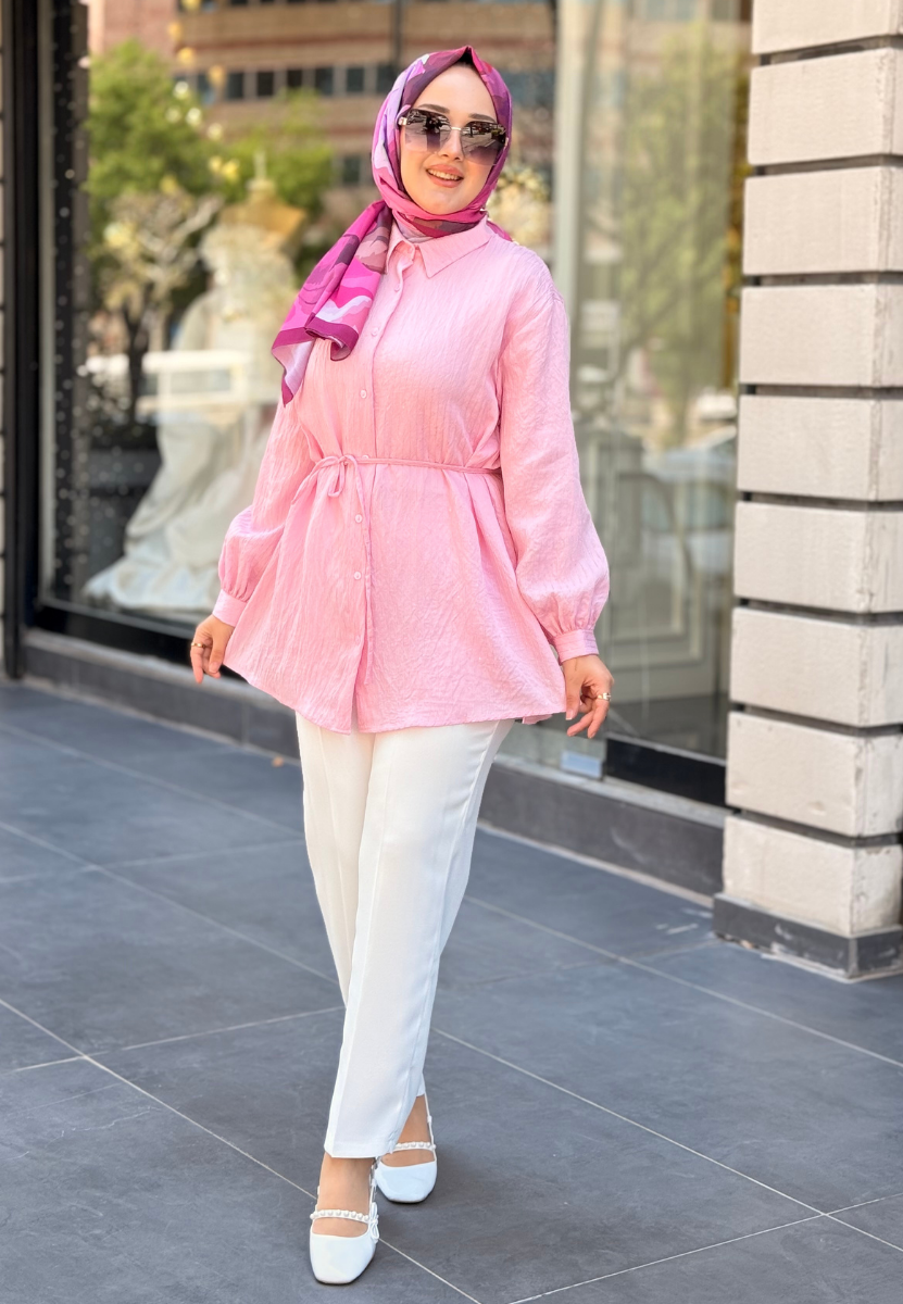 Şeker Pembe Quenn Gömlek