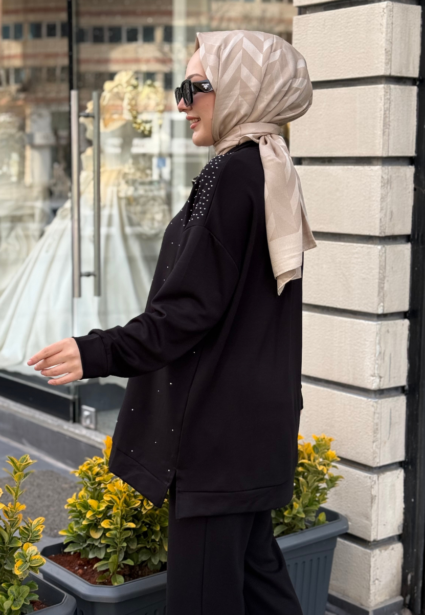 Siyah Taşlı Liona Takım
