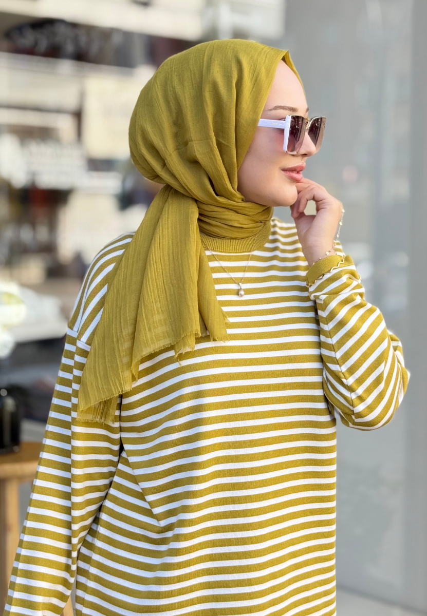 Yağ Yeşili Dubai Premium Şal