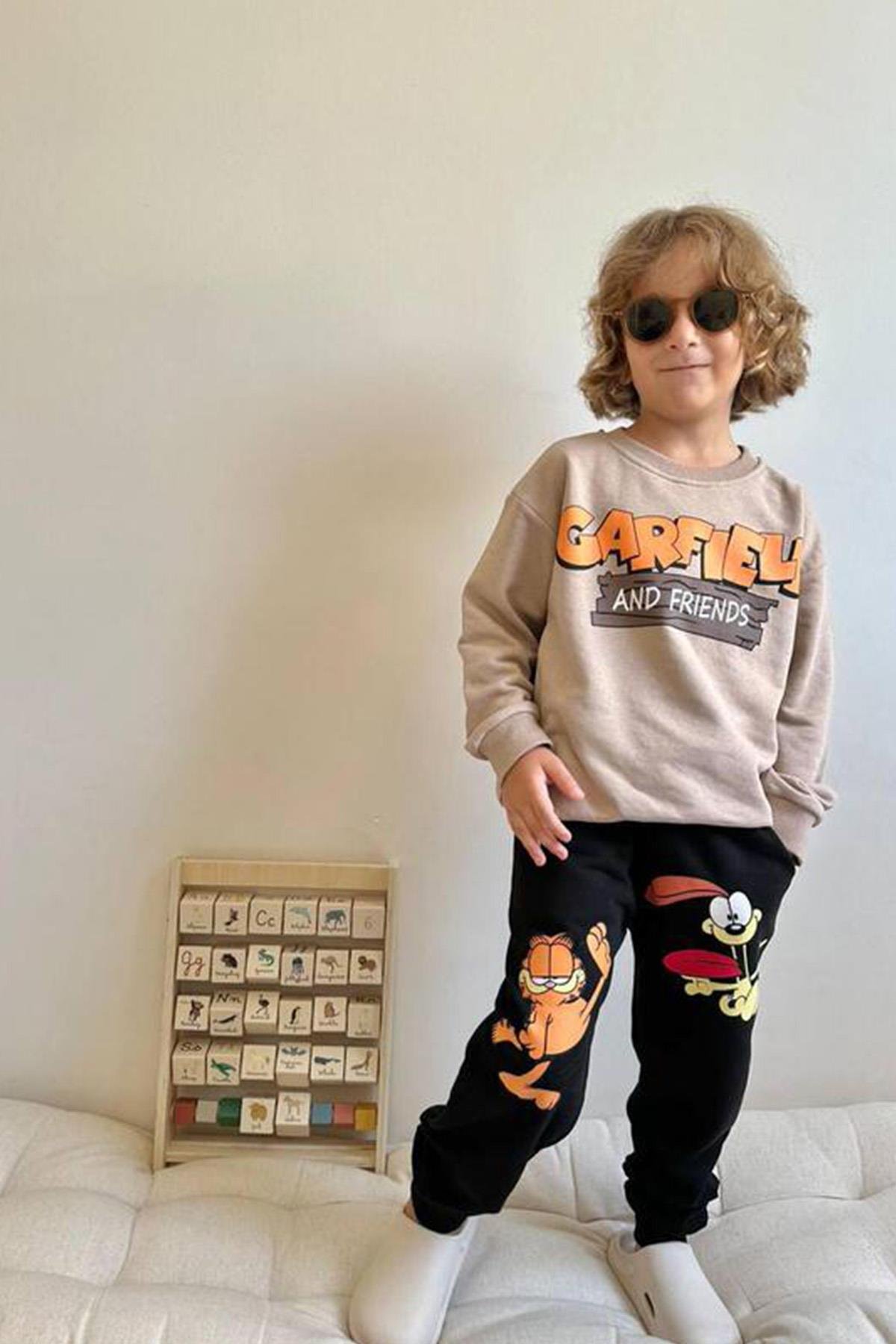 3 İplik Garfield Eşofman Takım