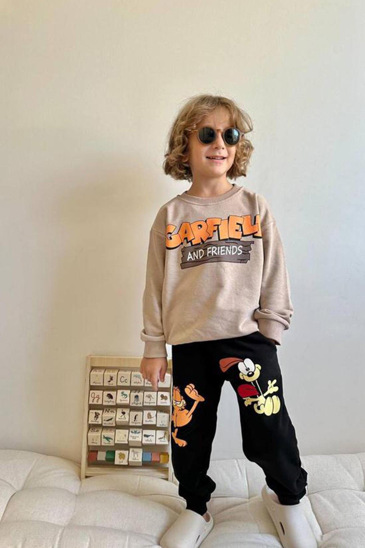 3 İplik Garfield Eşofman Takım