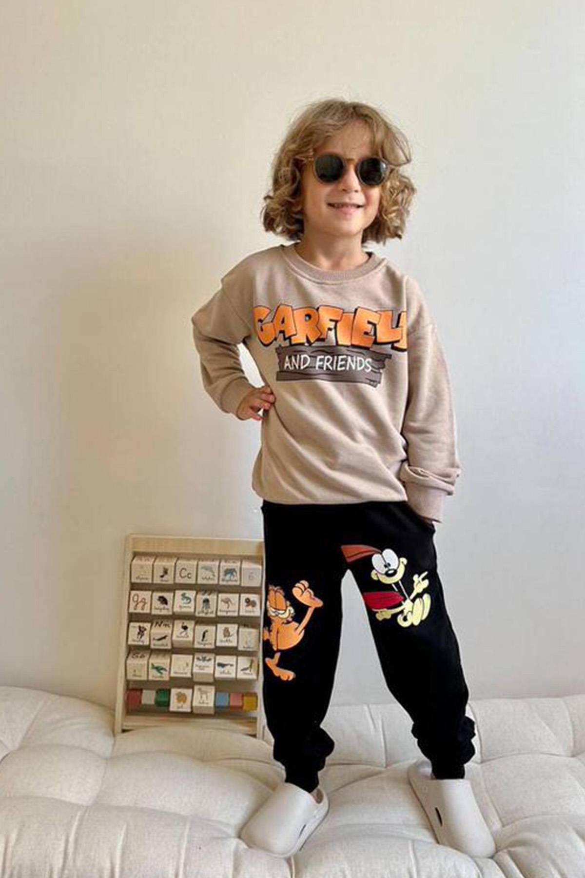3 İplik Garfield Eşofman Takım