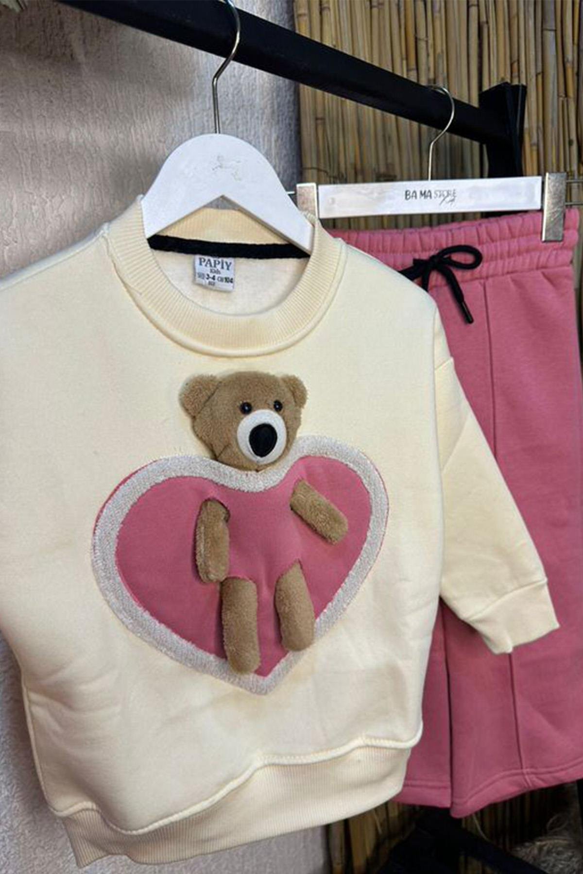 Ayıcıklı Takım Pembe 