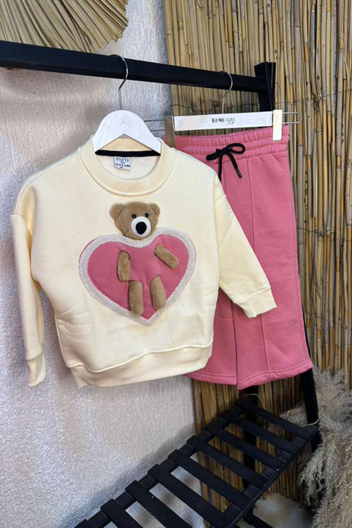 Ayıcıklı Takım Pembe 