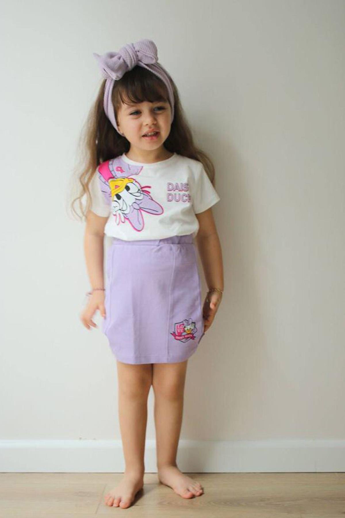 Daisy Duck Etekli Takım Lila