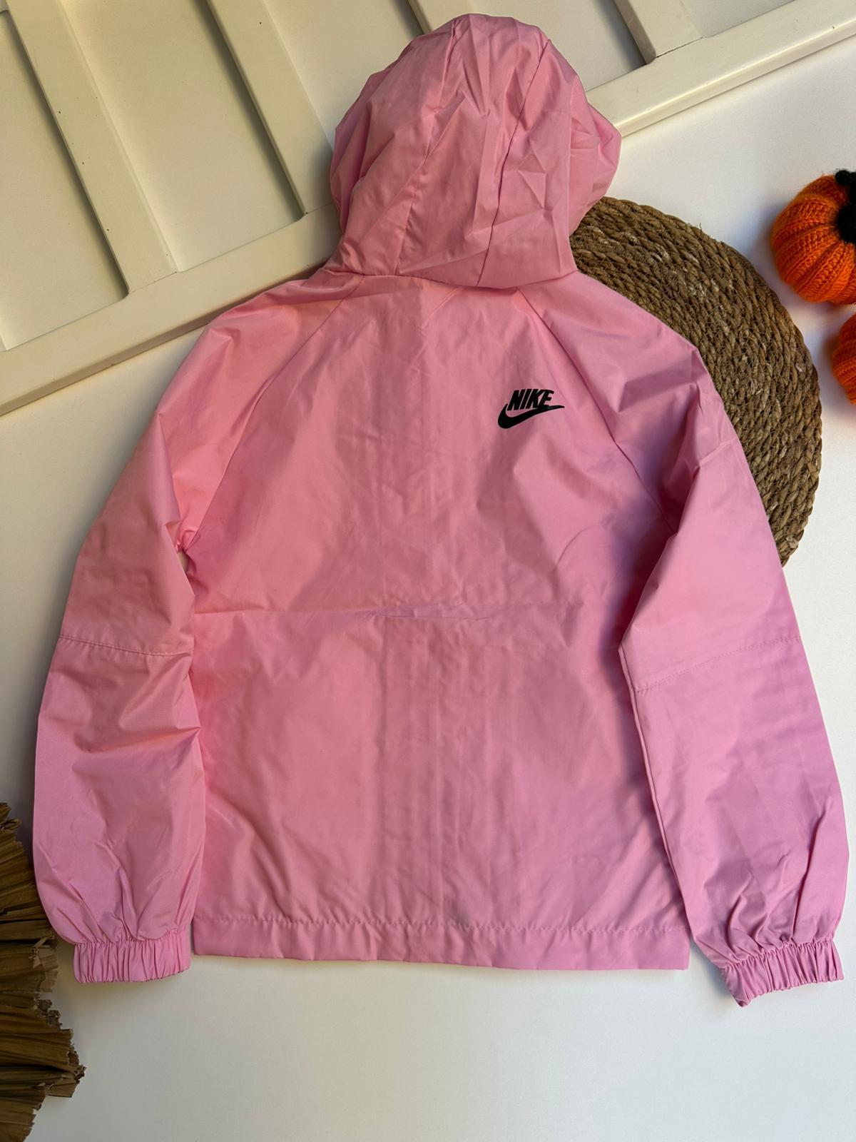 KAPÜŞONLU PEMBE YAĞMURLUK