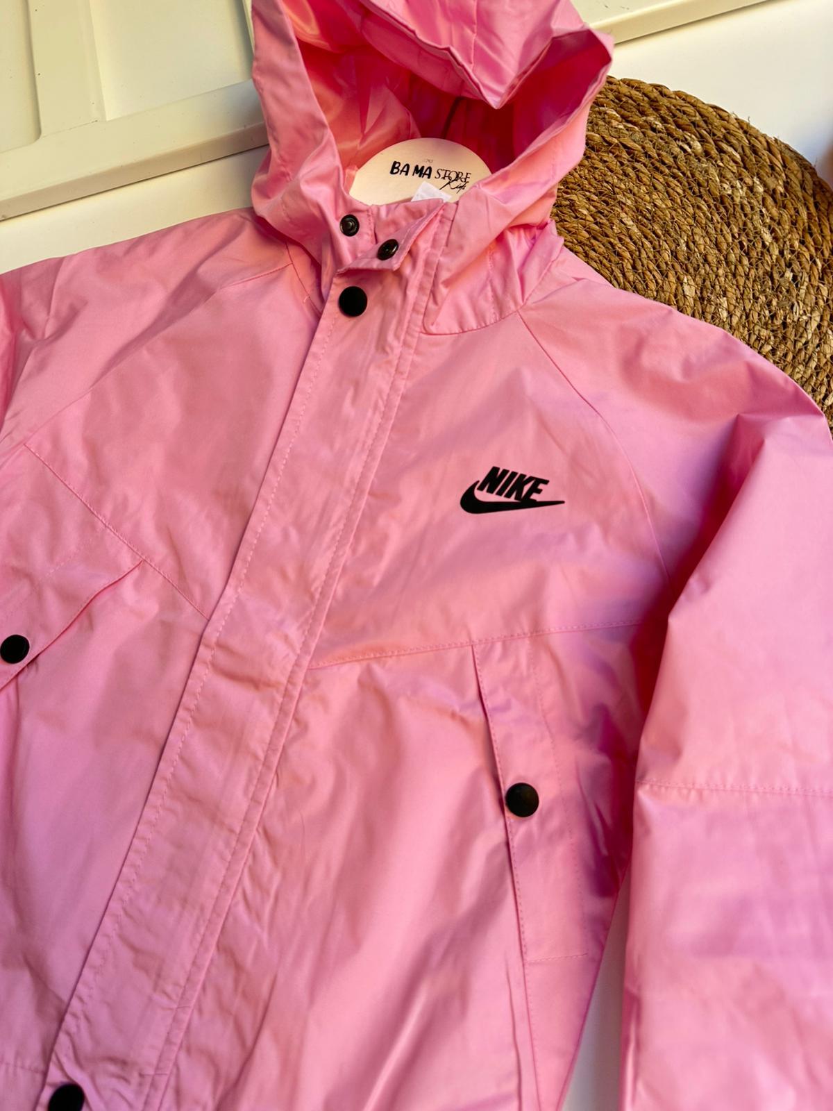 KAPÜŞONLU PEMBE YAĞMURLUK