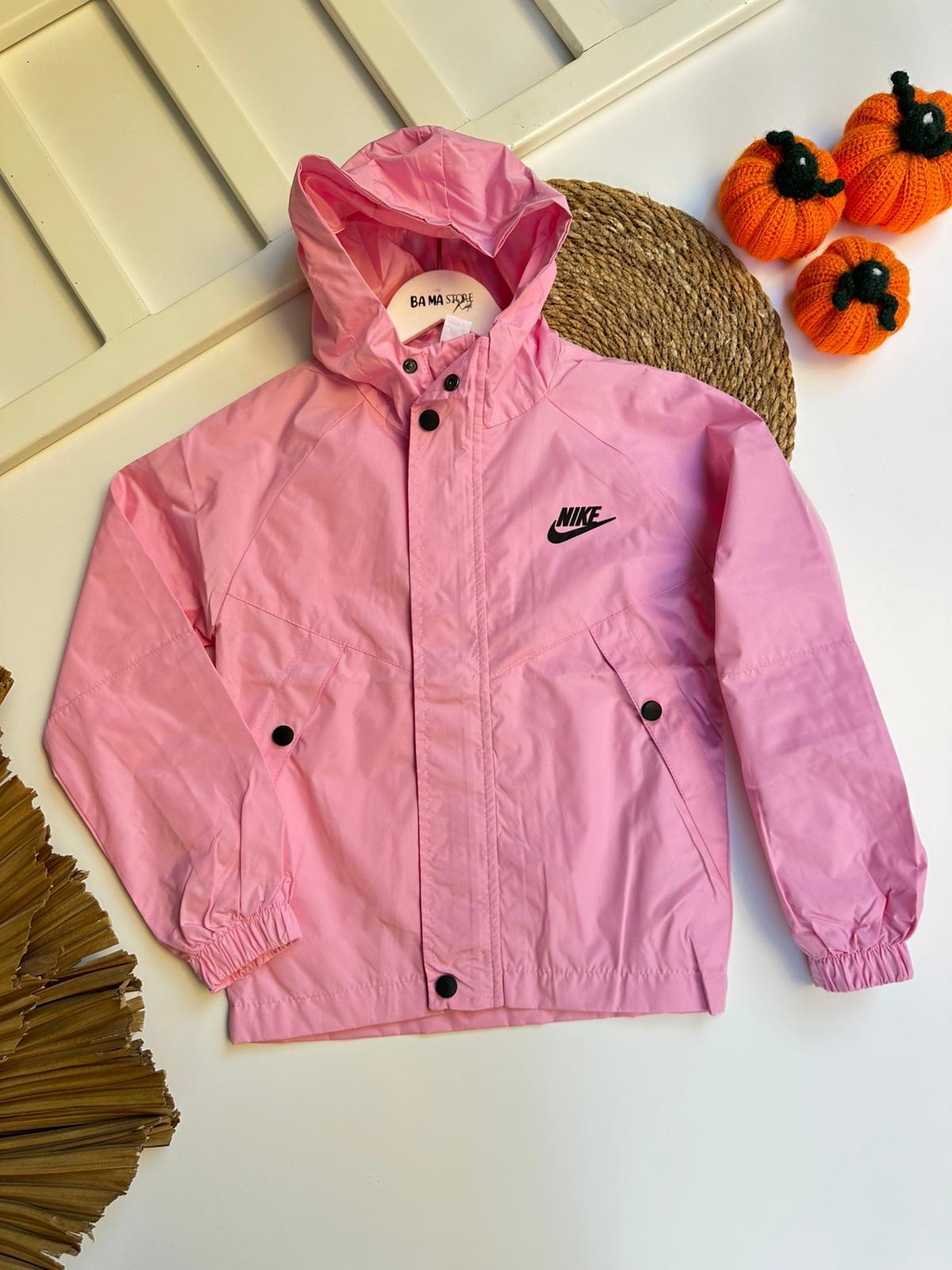 KAPÜŞONLU PEMBE YAĞMURLUK