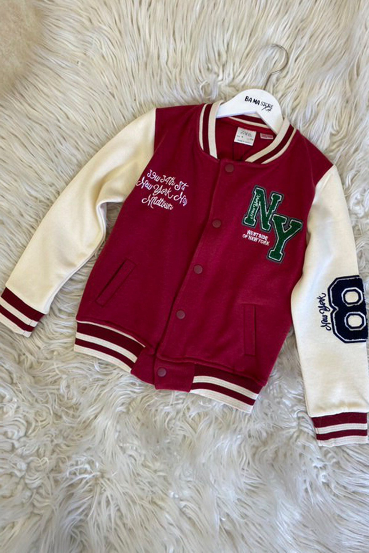 New York Bordo Kolej Ceket