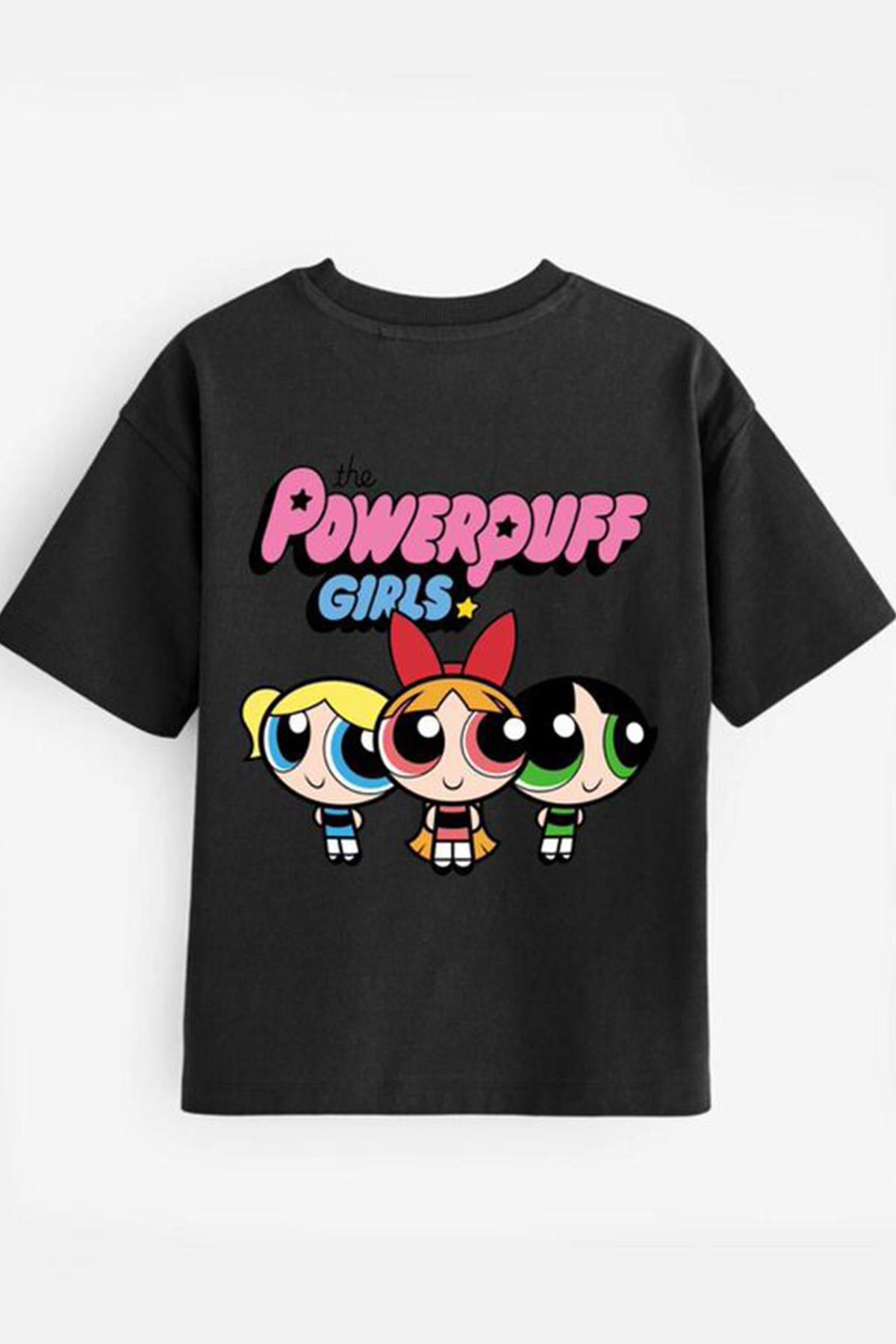 Powerpuff Girls Tshirt Siyah