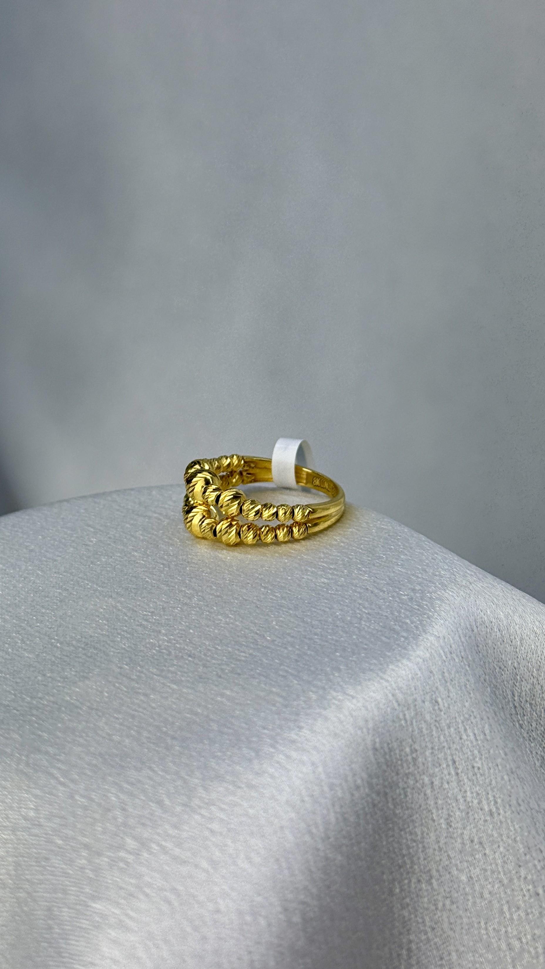 2 Sıra Dorika Toplu Altın Yüzük