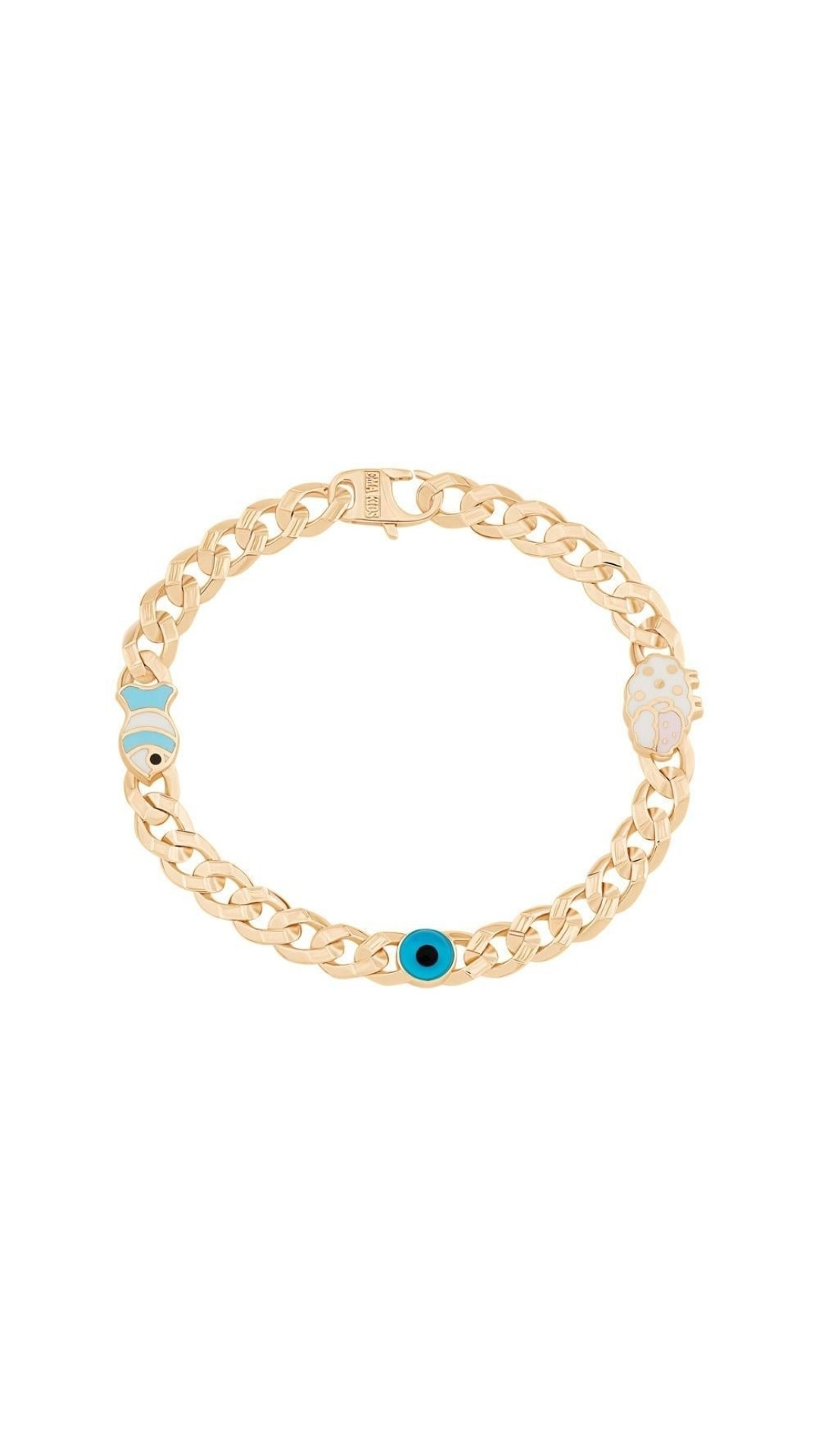 3 Figürlü Gurmet Çocuk Bilekliği (Balık-Nazar Boncuğu-Kuzu)