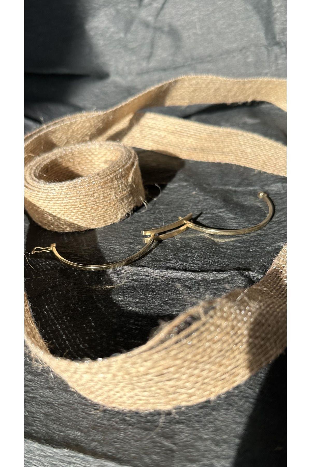 Altın Kaburga Kelepçe Bilezik