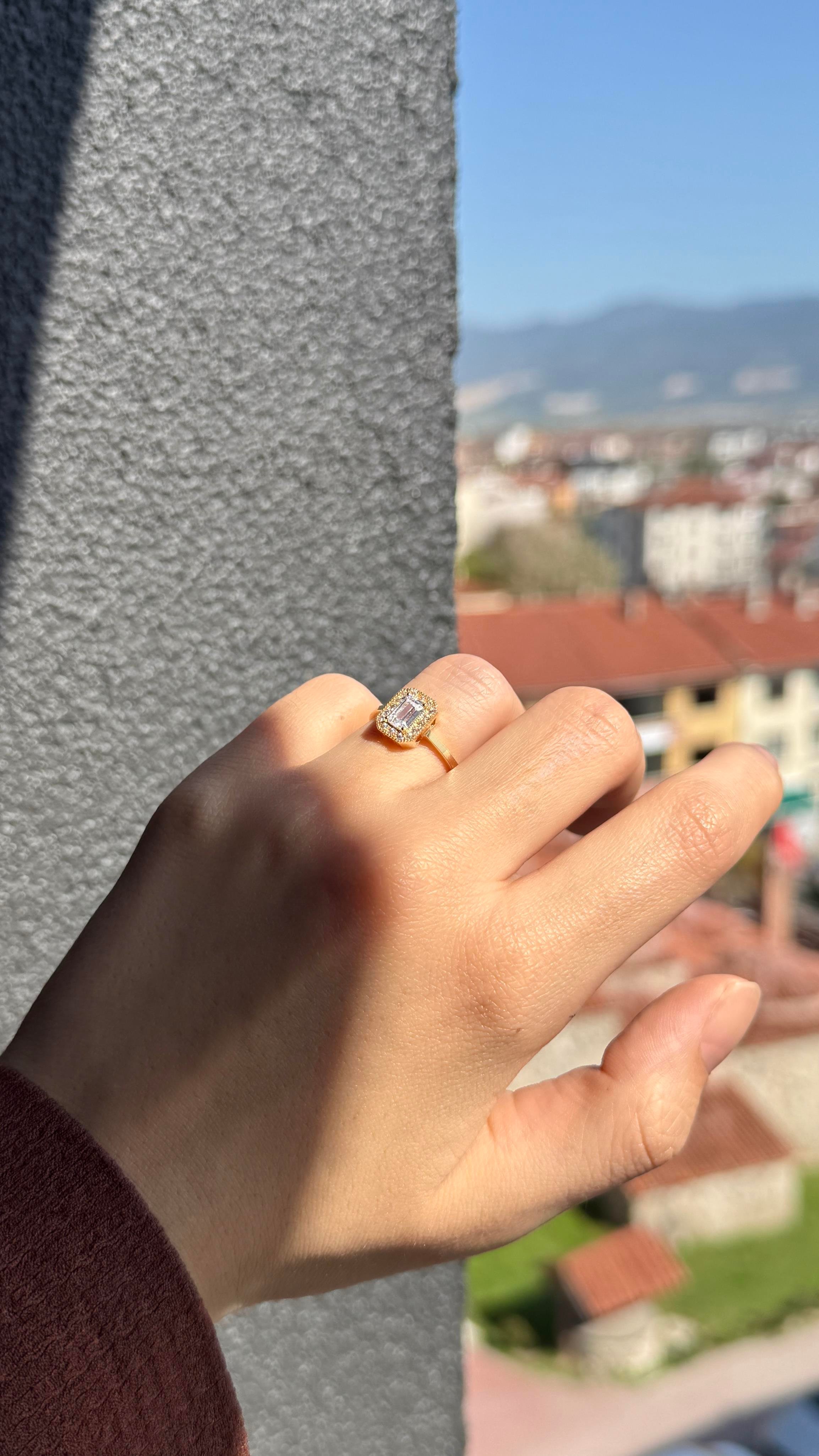 Baget Kesim Altın Yüzük