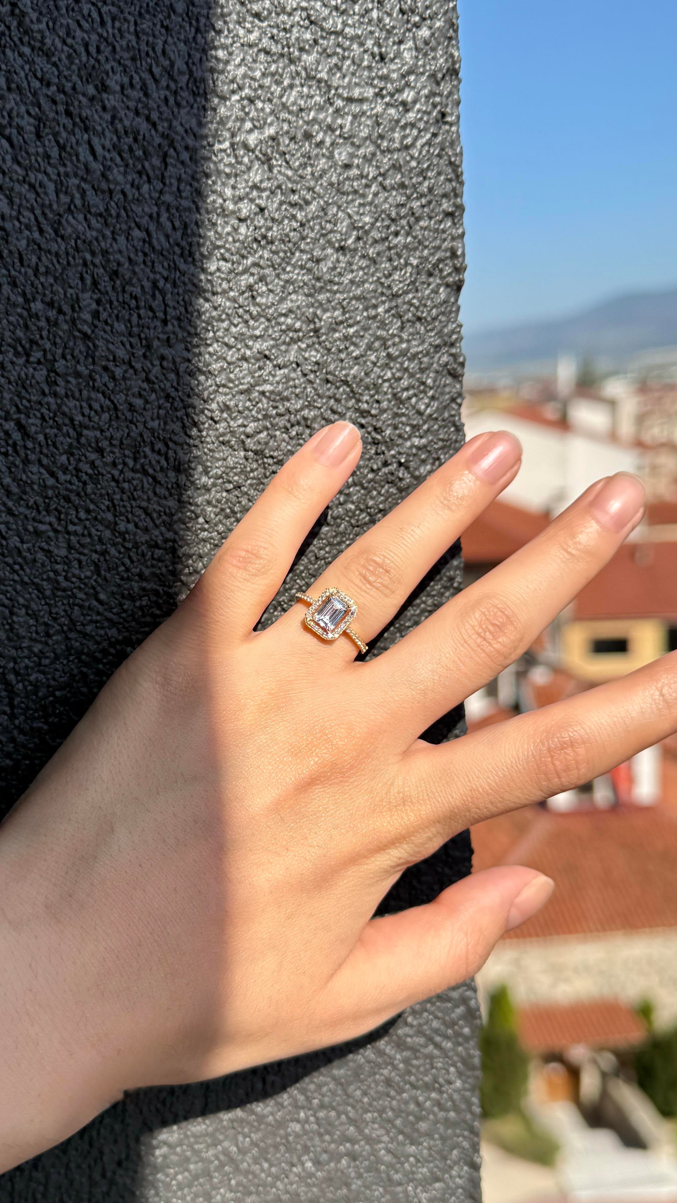 Baget Kesim Altın Yüzük