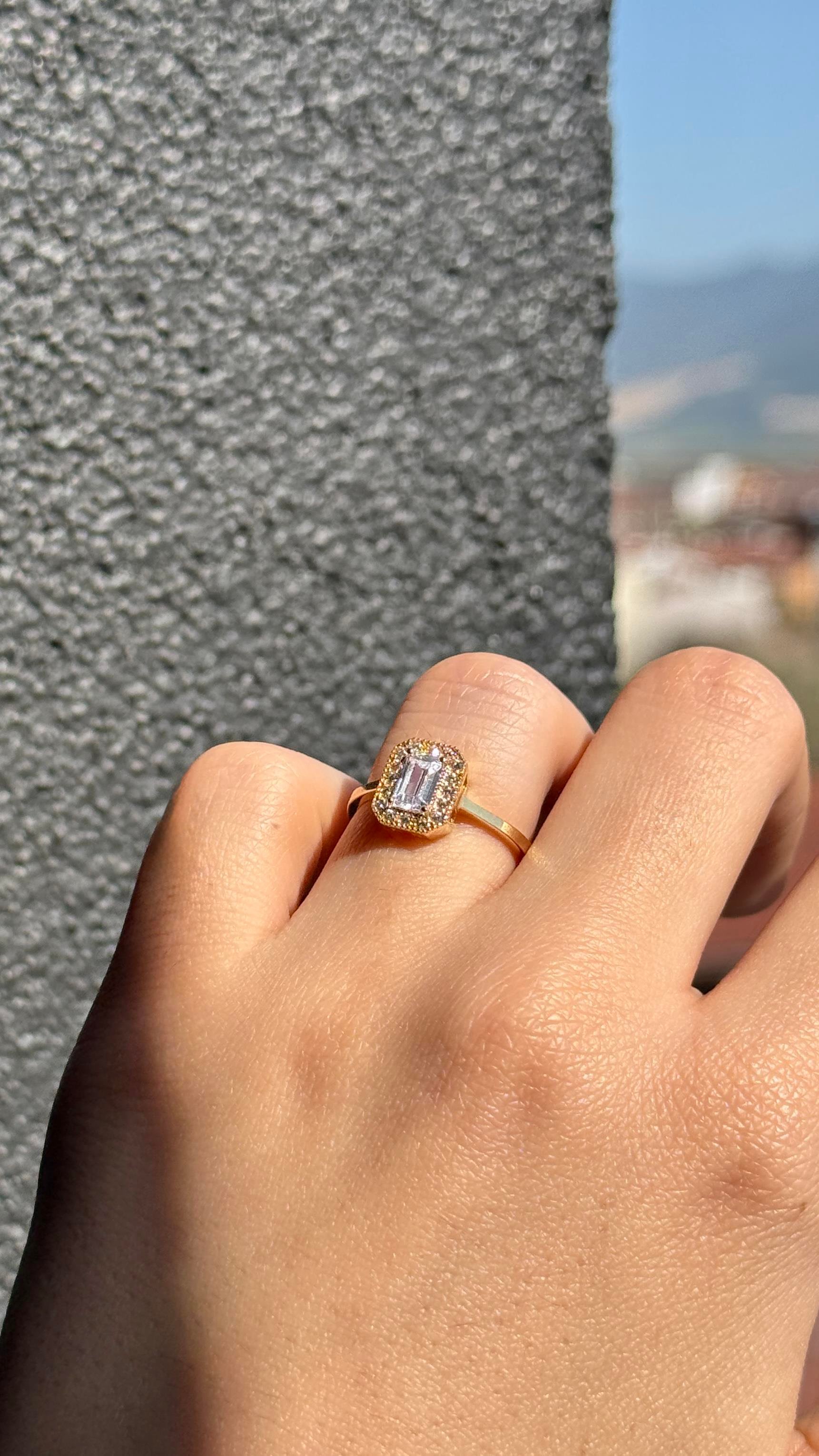 Baget Kesim Altın Yüzük